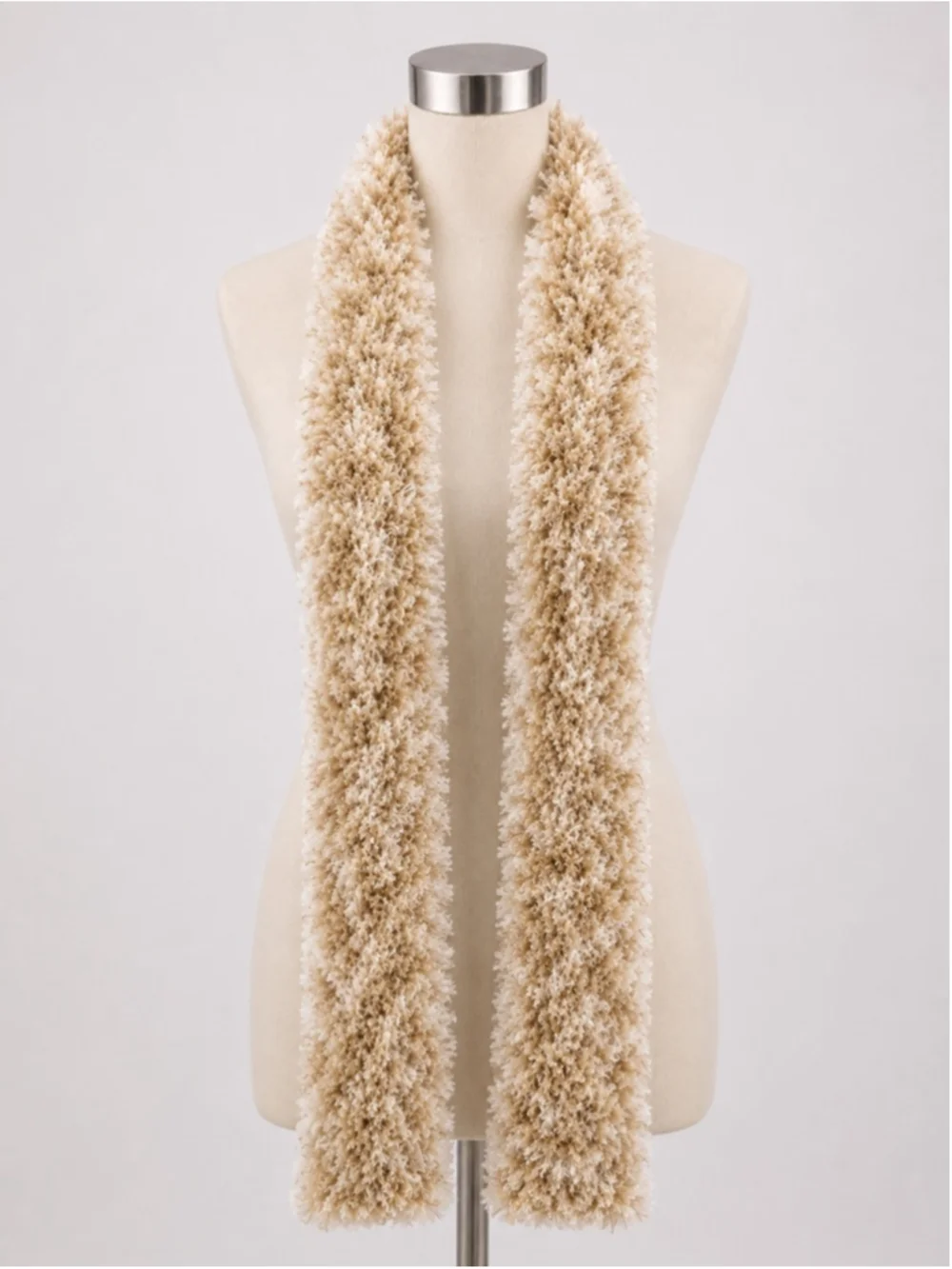 Super Soft Eyelash Scarf – Light Beige